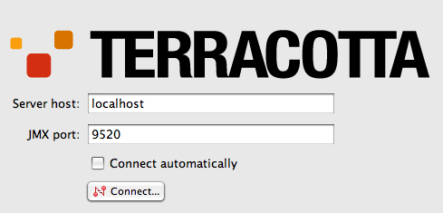Terracotta Developer Console Connection Panel